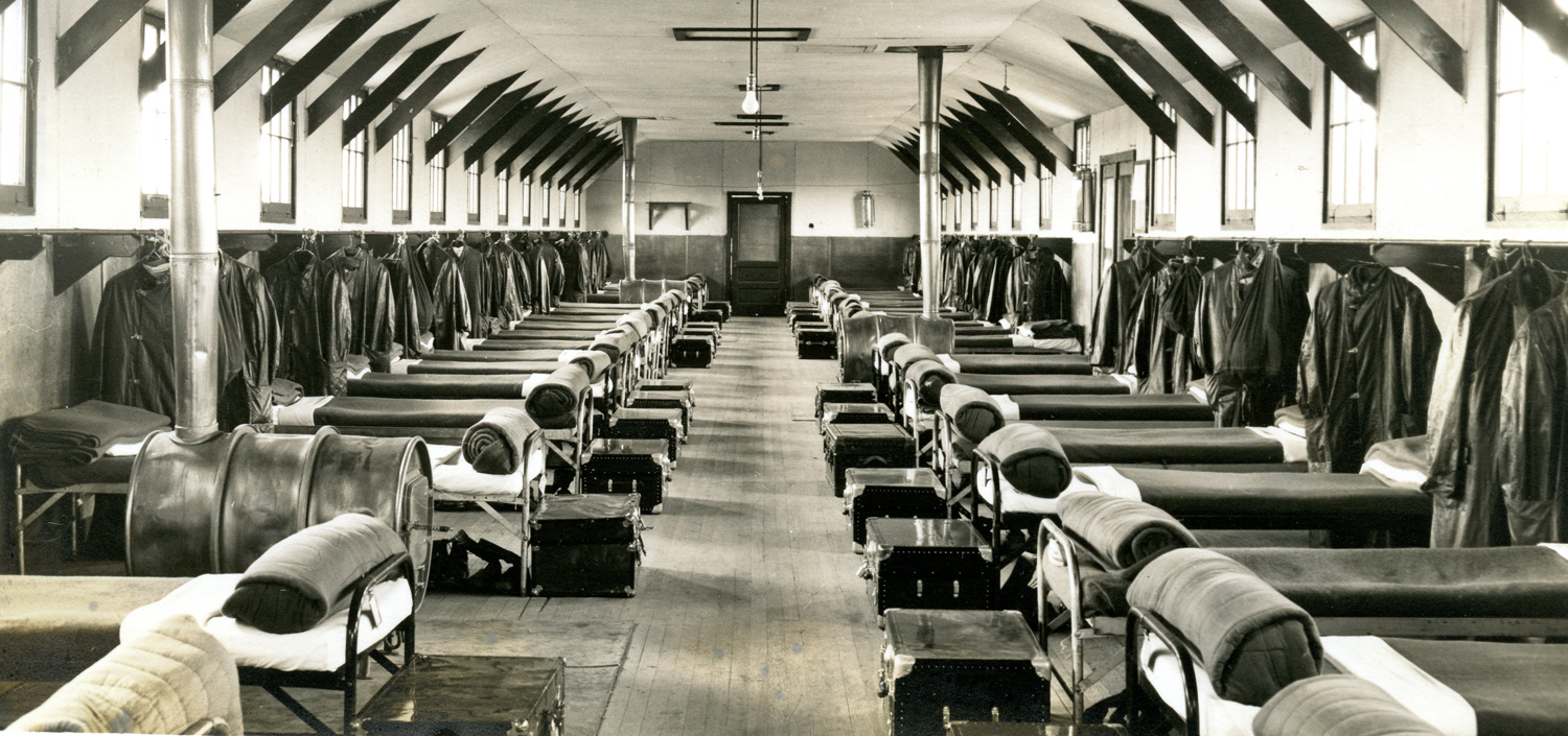 Camp 657 barracks in Elcho, WI, c. 1933. Photograph courtesy of the Langlade County Historical Society.