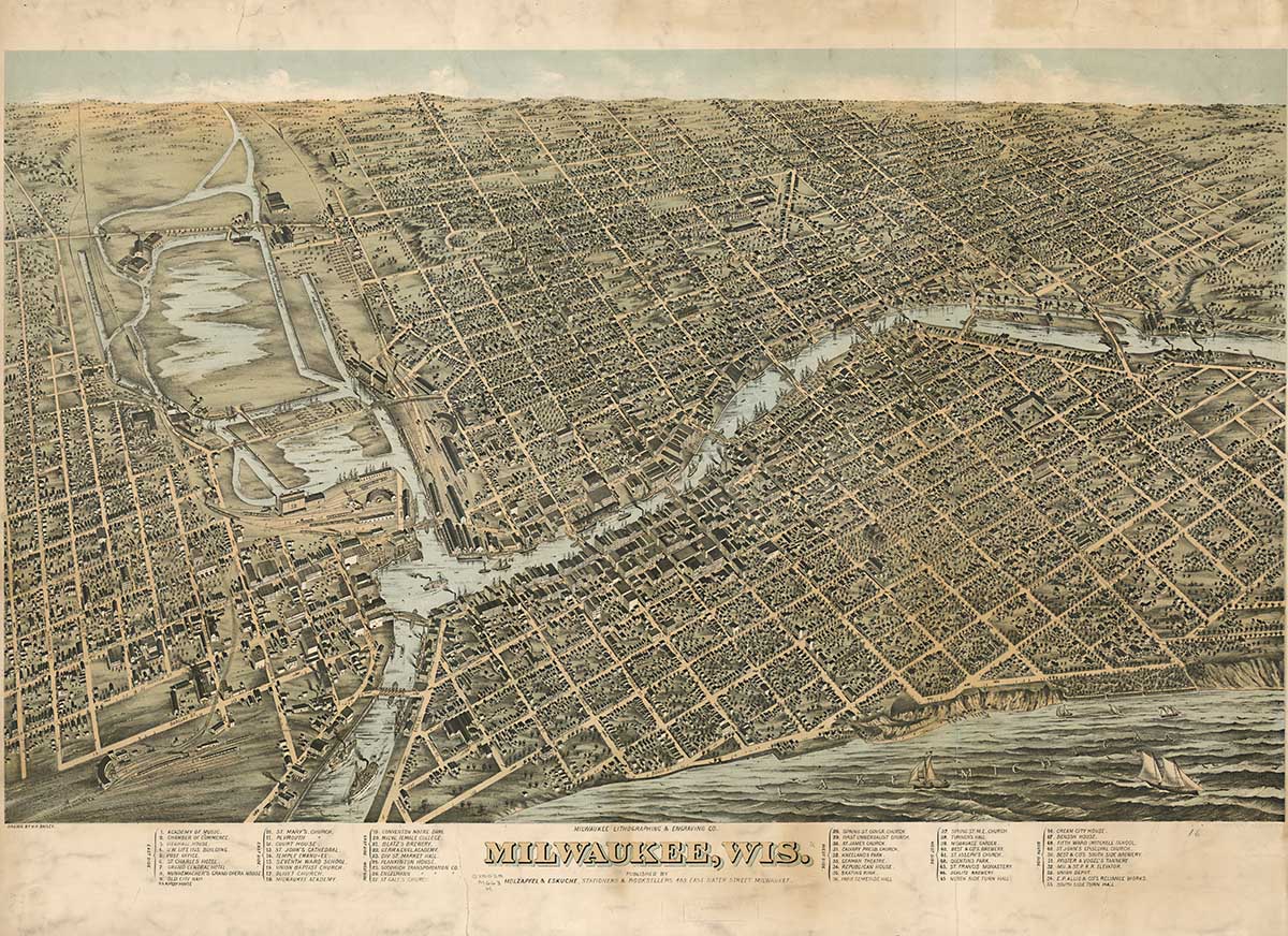 Milwaukee, 1872 (Image courtesy of the Wisconsin Historical Society).