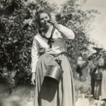 Girl eating a cherry