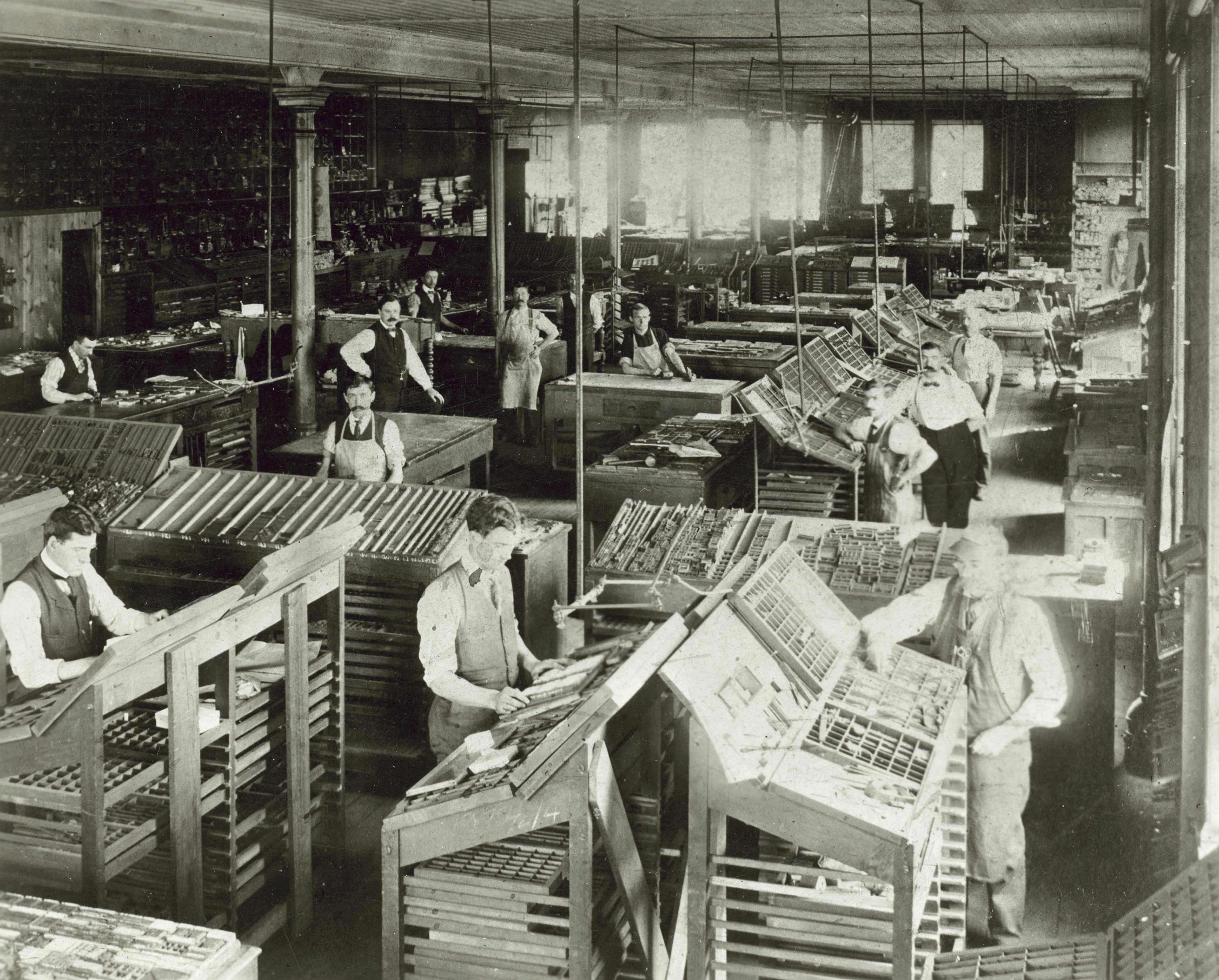 The J. H. Yewdale Printing Company was responsible for the printing of early editions of The Settlement Cook Book. Without their assistance, the cookbook might not have seen the popularity it enjoyed. Image courtesy of the Wisconsin Historical Society, Image ID: 83912