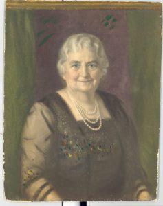 Oil, canvas portrait of Lizzie Black Kander. Painted by John Doctoroff in 1931. Photo courtesy of the Jewish Museum Milwaukee