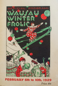 Color printed poster for the Wausau Winter Frolic