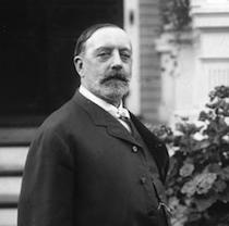 A portrait of William Horlick
