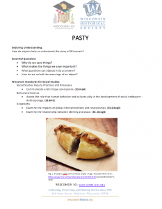 an image of the Pasty lesson plan