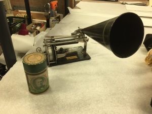 Graphophone on a table