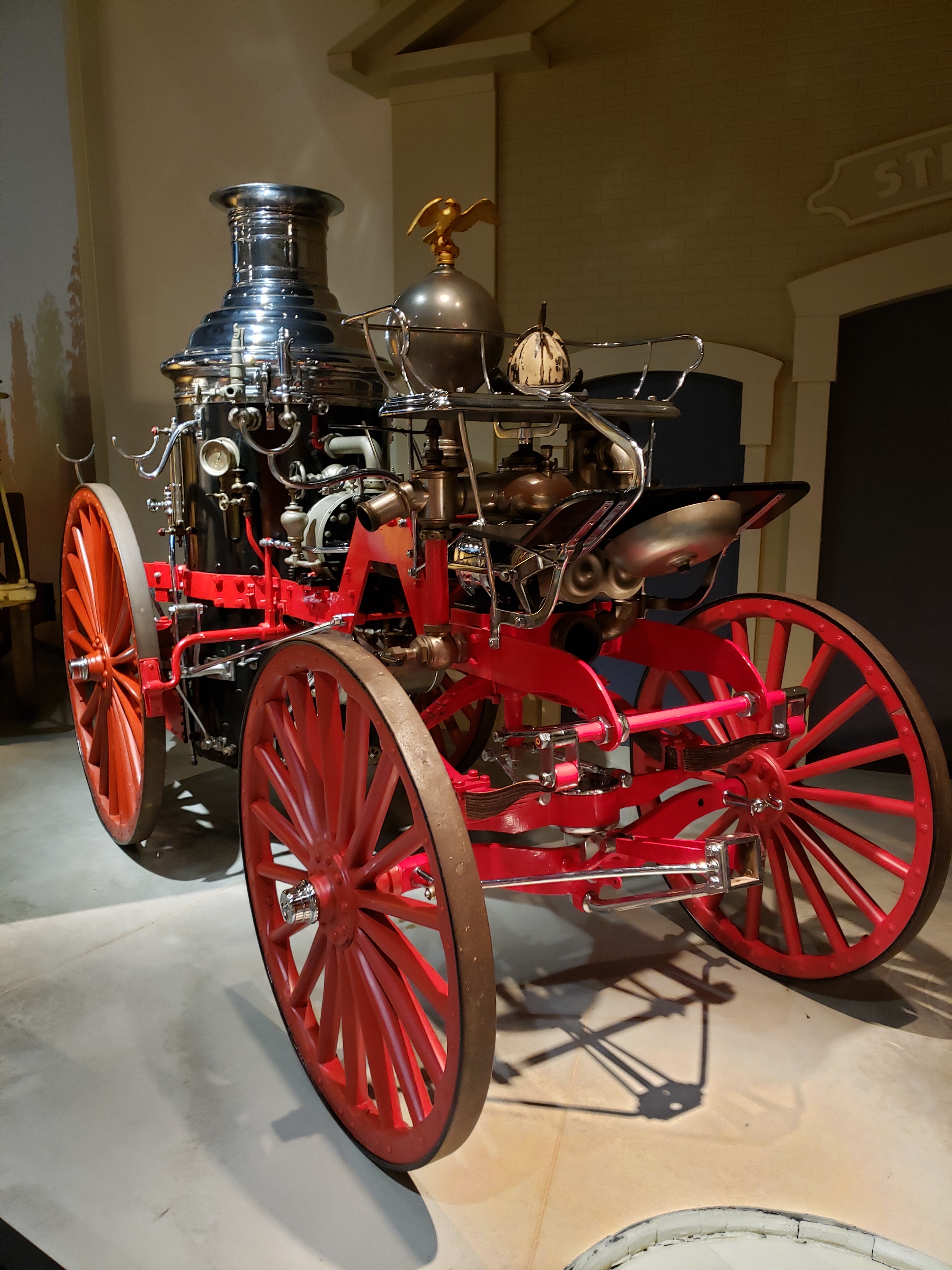 The steam powered pumper at the Wade House