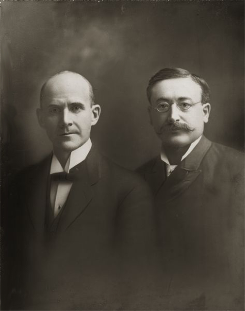 Portrait of Eugene Debs with Victor Berger